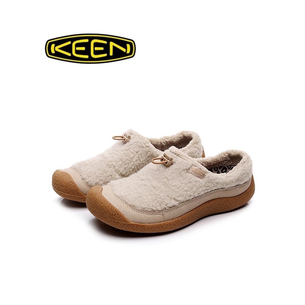 【現貨】KEEN HOWSER III SLIDE科恩女鞋秋冬保暖一腳蹬毛毛鞋小羊蹄棉鞋