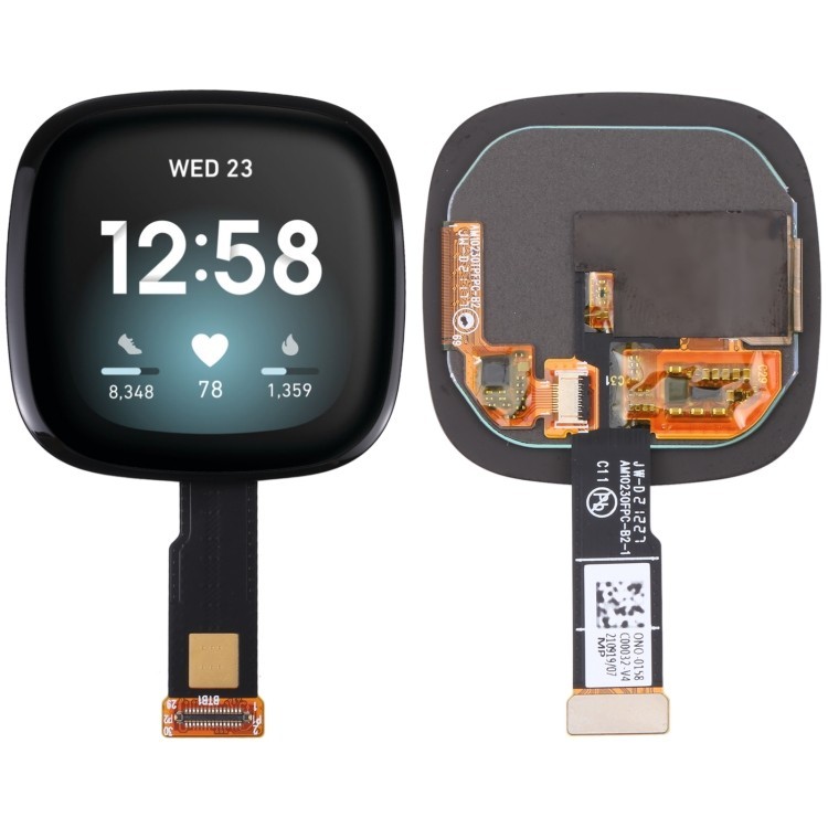 運送適用於 Fitbit Versa 3 / Fitbit Sense 的 LCD 屏幕和數字化儀完整組裝