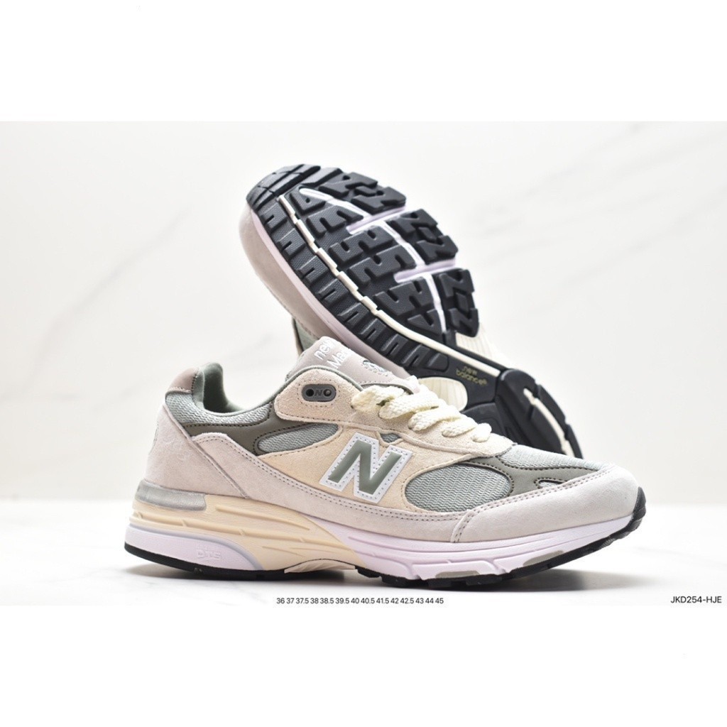 紐巴倫 Newbaron New Balance 美國製造993classic休閒運動鞋聯名奶白limemr993kt1