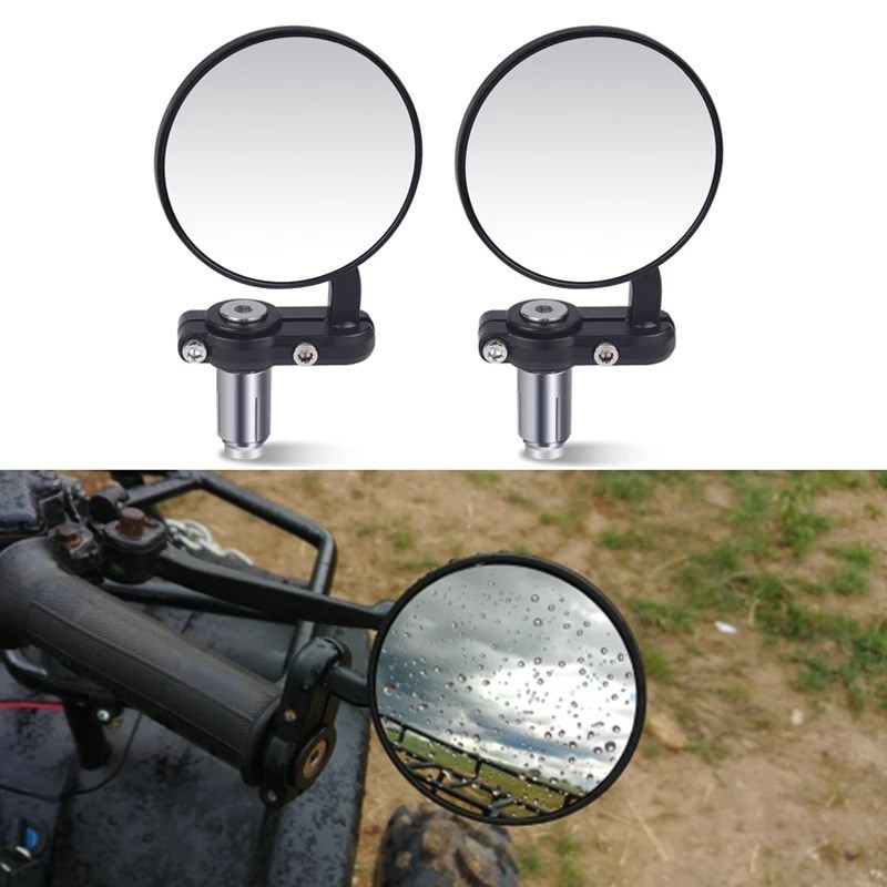 機車電動車腳踏車配件改裝復古摺疊式手把後照鏡倒車鏡反光鏡