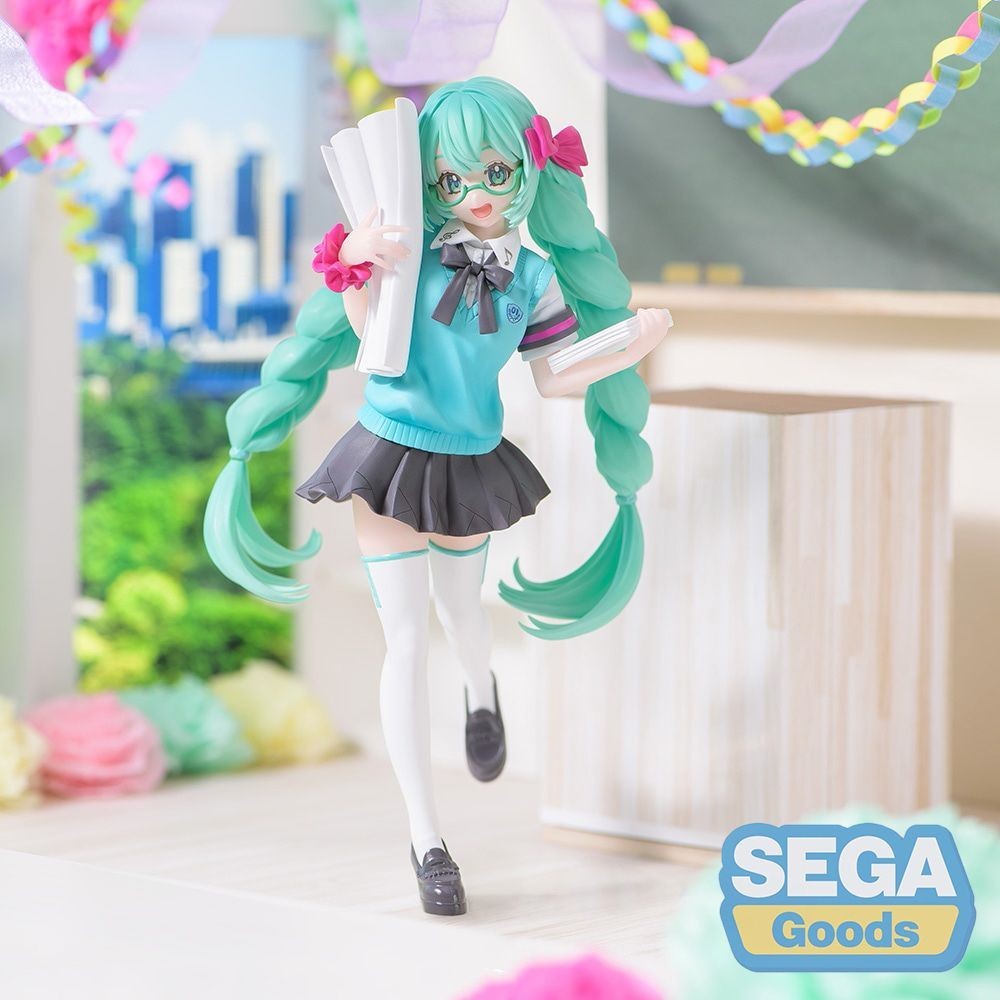 正版 世嘉SEGA 初音未來16週年 LUMINASTA BU-TA 景品 公仔 手辦 潮玩 模型 擺件 玩具 禮物