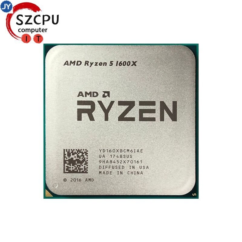 【現貨】amd Ryzen 5 1600x R5 1600x 3.6 GHz Zen 0.014 六核12螺紋CPU處理