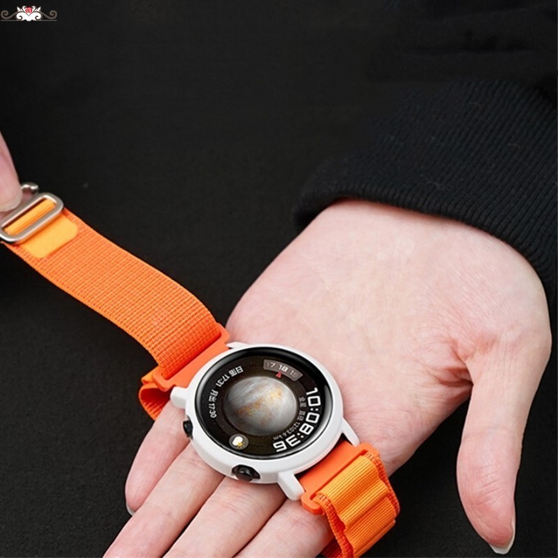 尼龍編帶金屬釦錶帶 22mm 適用華米Amazfit GTR 4 3錶帶 運動男女款手錶帶