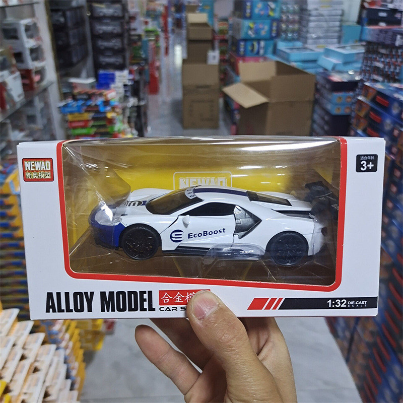 新奧福特GT40勒芒耐力賽車模型仿真跑車合金回力汽車男孩子玩具車