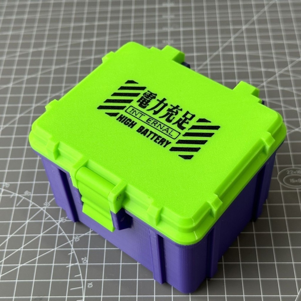 【M-gugu】EVA初號機 電池收納盒 18650 21700 5號AA 7號AAA電池盒 3D列印