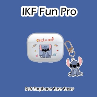 【潮流正面】適用於IKF Fun Pro Case 透明卡通軟矽膠耳機套外殼保護套