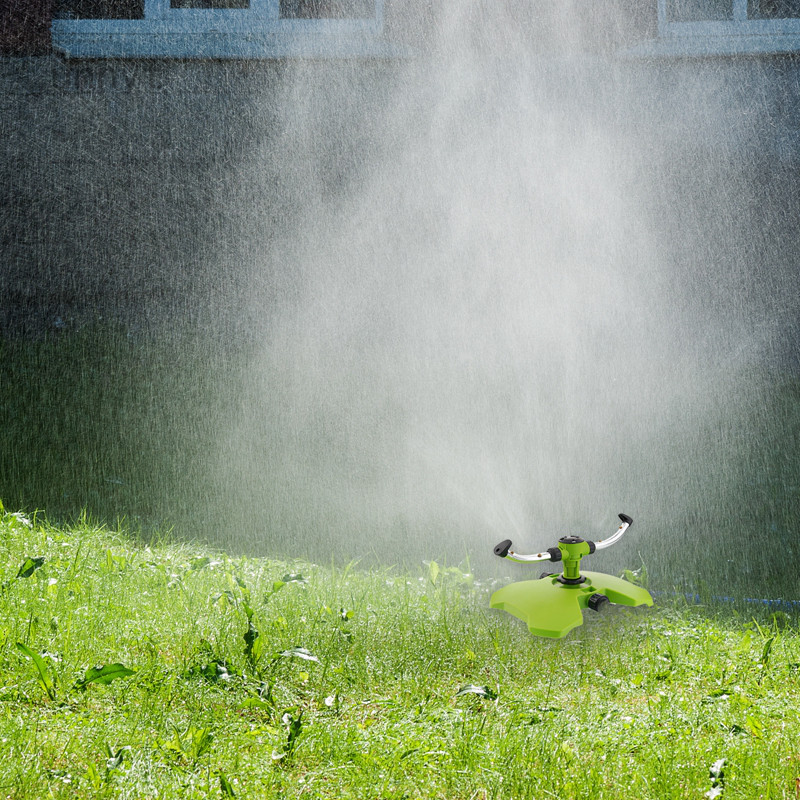 Unn 花園灌溉庭院草坪灑水頭模擬雨滴兩叉旋轉灑水頭