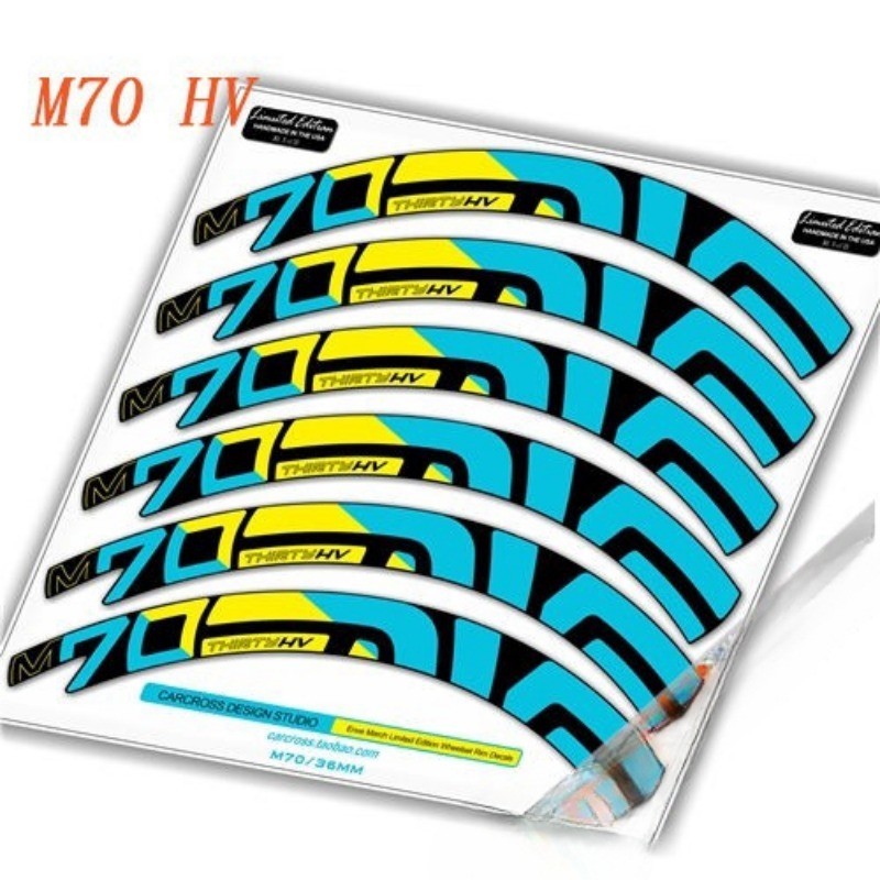 Enve 輪組輪輞貼紙適用於 MTB M70 HV 雪人 Santa Cruz 越野車貼花