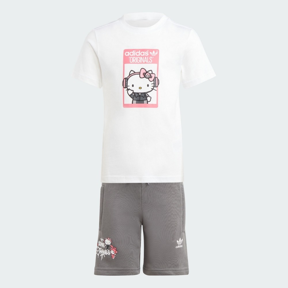 adidas HELLO KITTY 運動套裝 短袖/短褲 童裝 - Originals IT7918 官方直營