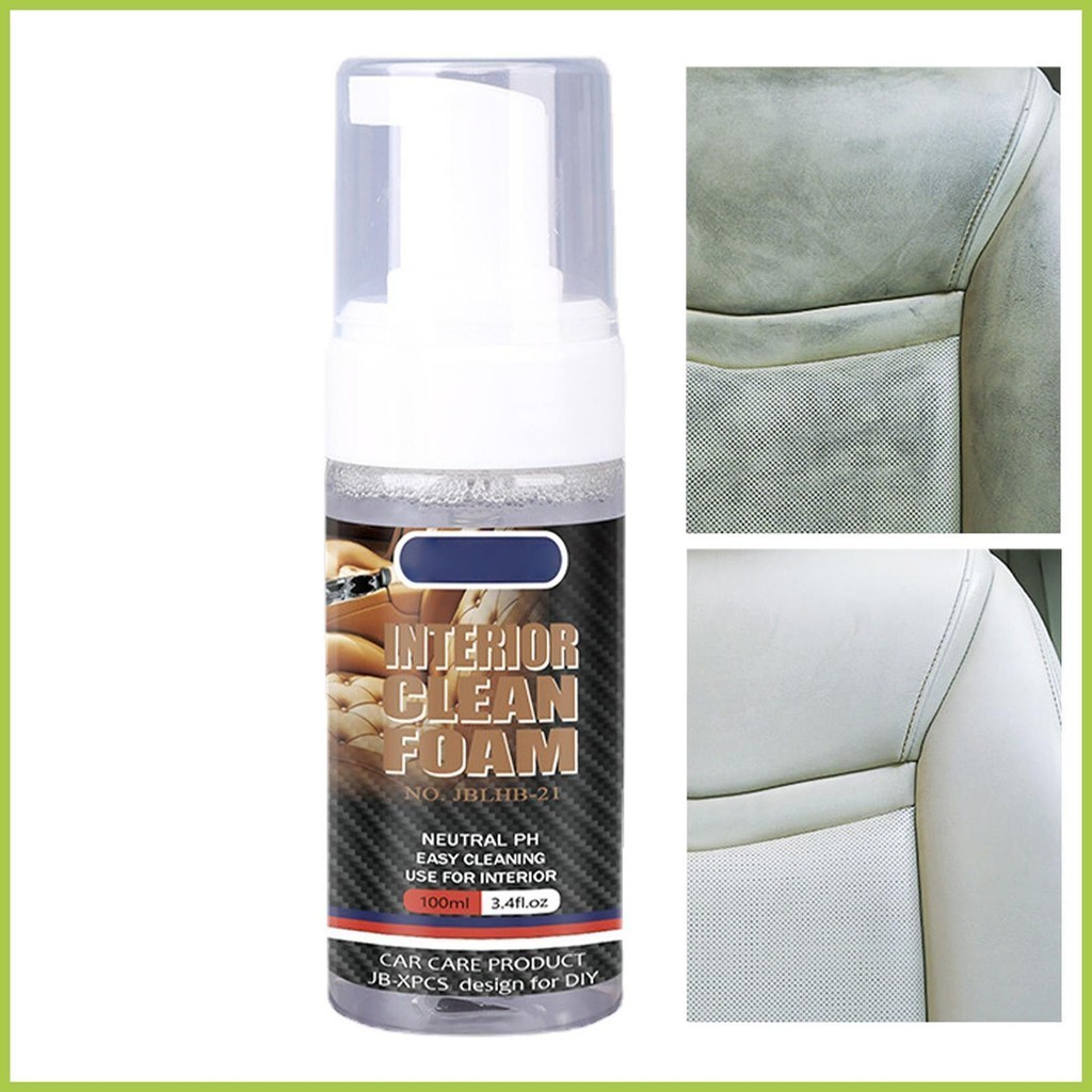 汽車內飾泡沫清潔劑汽車皮革座椅清潔劑和護髮素汽車清潔用品帶紫外線防護所有 phdtw phdtw