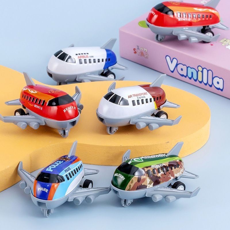 🔥品質優選🔥回力合金飛機小汽車滑行鐵皮飛機兒童男孩玩具車 玩具幼兒園小禮物