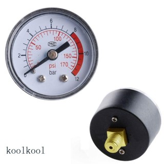[KOOL] 空氣壓縮機氣動液壓流體壓力表 0-12Bar 0-170PSI
