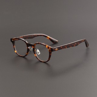 日系復古板材手工眼鏡框多邊形個性鏡框時尚防藍光眼鏡