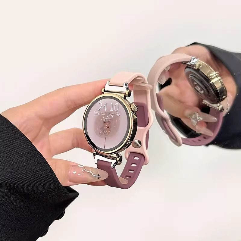 適用華為手錶gt3錶帶新款gt4液態矽膠watch4pro智能運動gt2pro