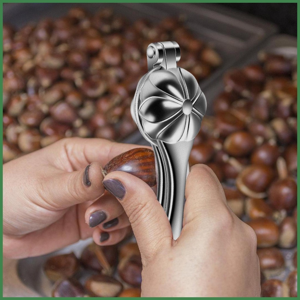 栗子夾堅果餅乾栗子餅乾鉗夾子工具可重複使用的剪子廚房栗子切割器適用於堅果核桃 smbtw smbtw