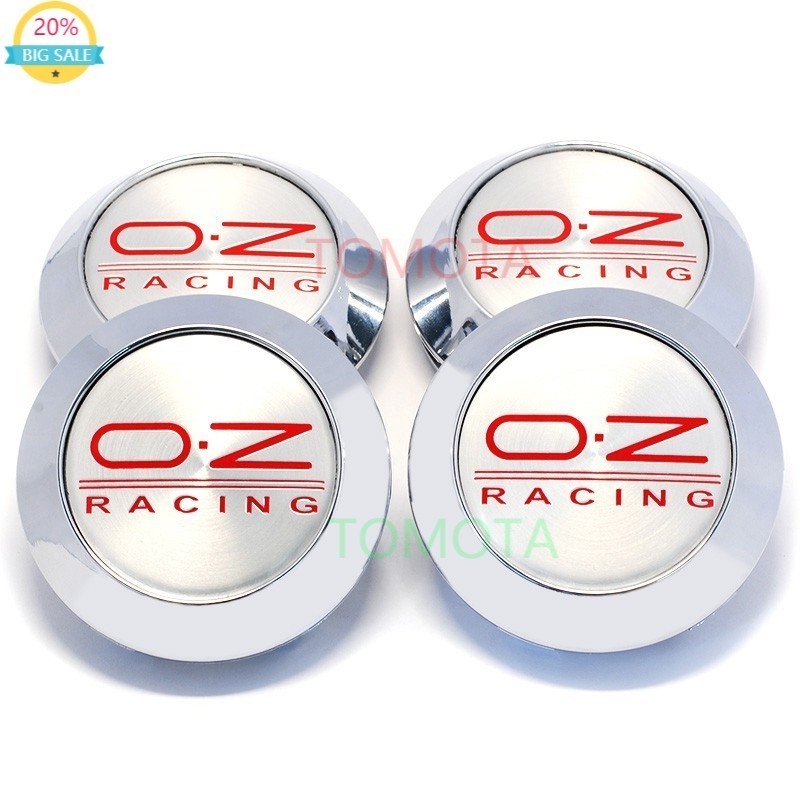 修改全新 4 件 70 毫米(63 毫米)OZ O.Z RACING 標誌汽車車輪中心輪轂蓋用於輪輞裝飾