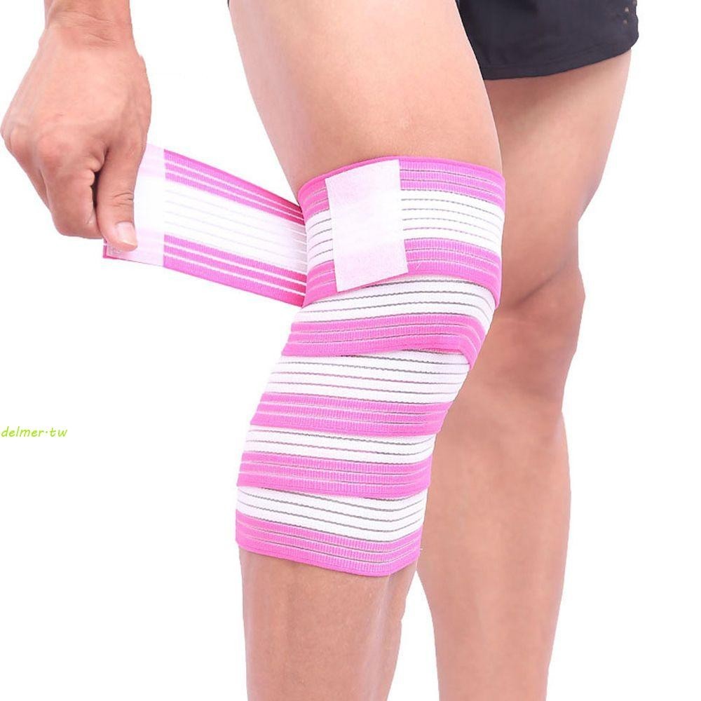 DELMER膝蓋繃帶膠帶1PC運動護膝接頭膠帶壓縮保護器小腿支架膝蓋支撐帶