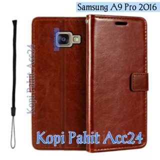 SAMSUNG Hp 三星 Galaxy A9 Pro 2016 翻蓋錢包手機皮套磁性翻蓋錢包外殼