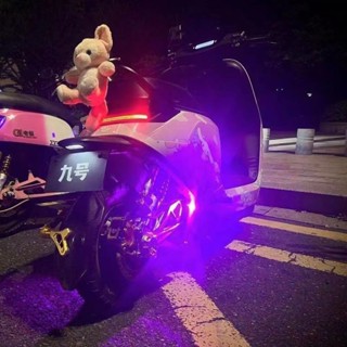 【限時特惠】電摩車爆閃Led飛機燈改裝 裝潢踏板機車 防跟車領航剎車燈汽車通用