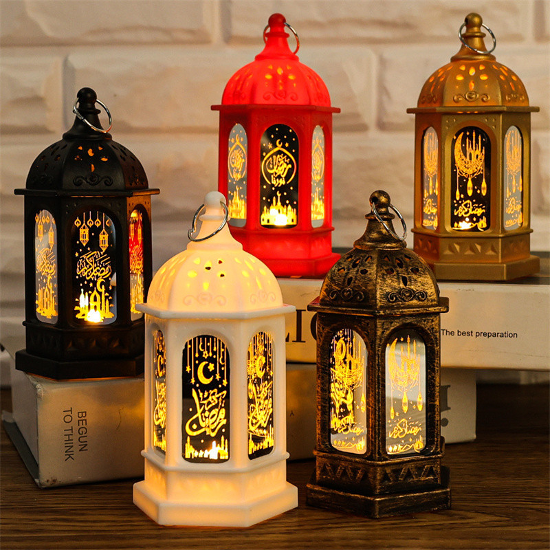 齋月 LED 復古小油燈 - 用於家庭節日裝飾用品 - LED 風燈,電池供電小夜燈 - 復古齋月掛燈