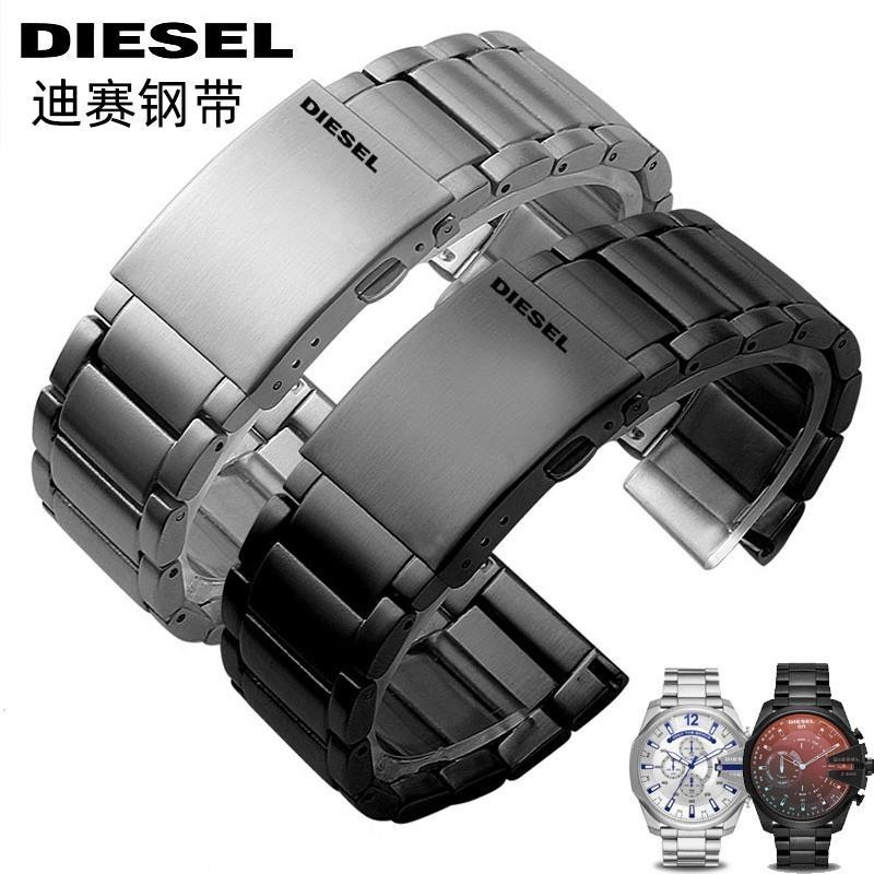 Diesel迪賽手錶帶 DZ4316/7395/7305/7401實心精鋼錶帶男鋼帶配件