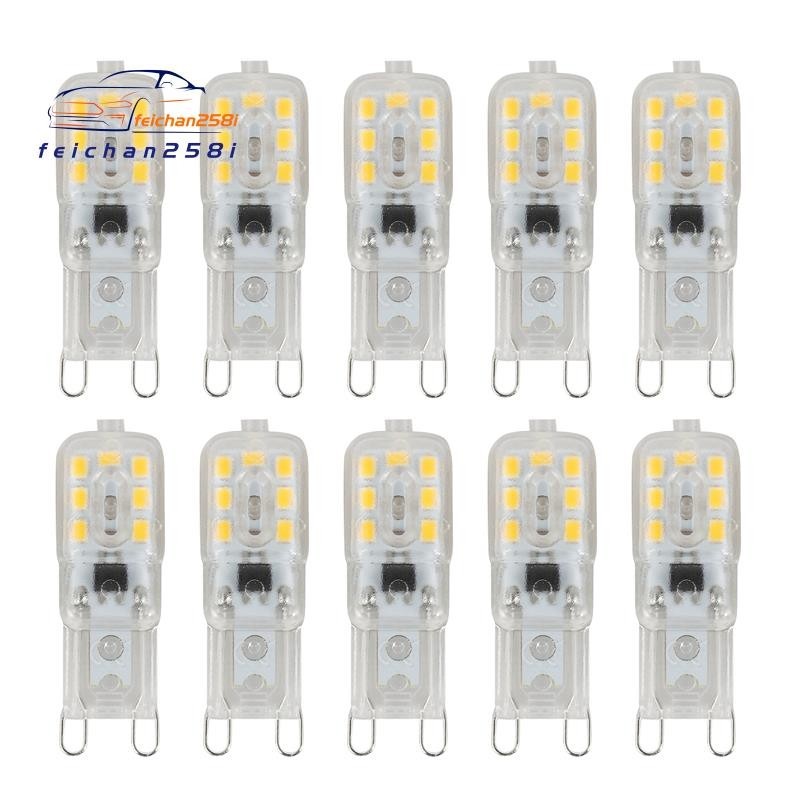 10 X G9 5W LED 可調光膠囊燈泡替換燈 AC220-240V,暖白色