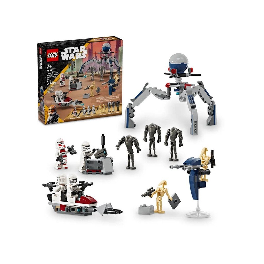請先看內文 LEGO 樂高 星戰系列 75372 克隆人士兵與戰鬥機器人