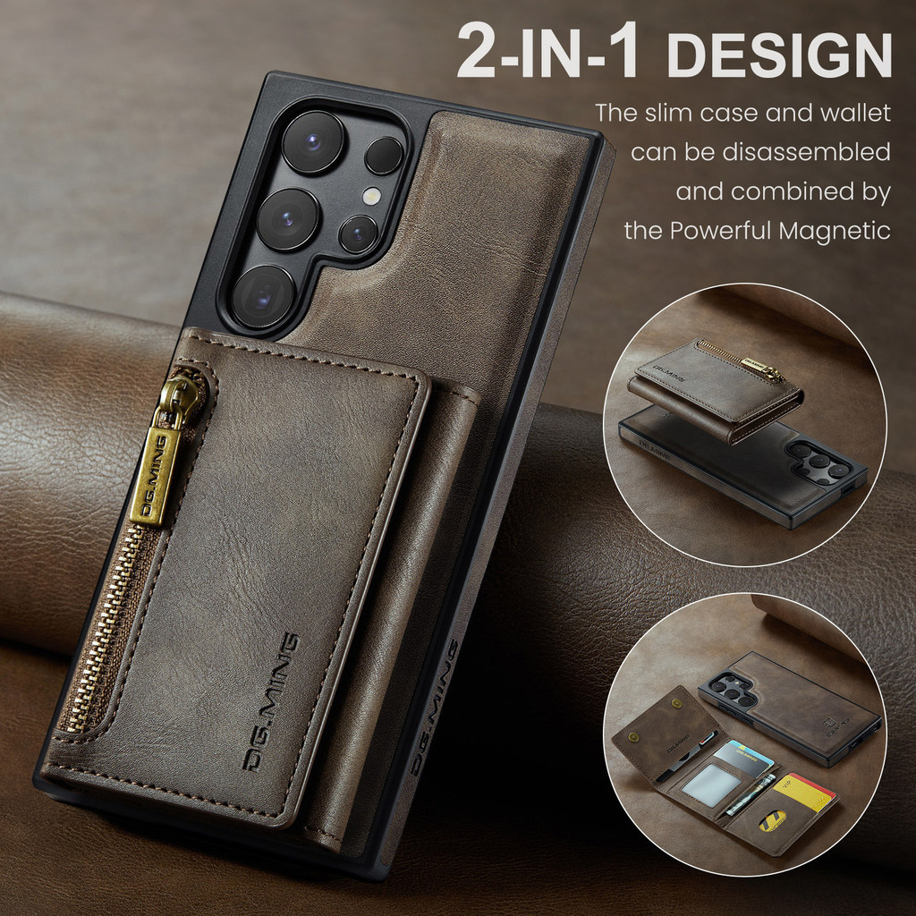 【上步3C】M5適用三星S24 Ultra磁吸分體錢包保護套S24 Ultra側貼手機殼卡包 現貨 快速出貨