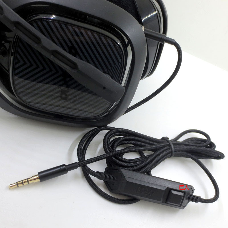 【現貨 免運】黑色編織版 羅技Astro A10 A40 頭戴式 游戲耳機 音頻線材 升級線 音頻線 耳機線