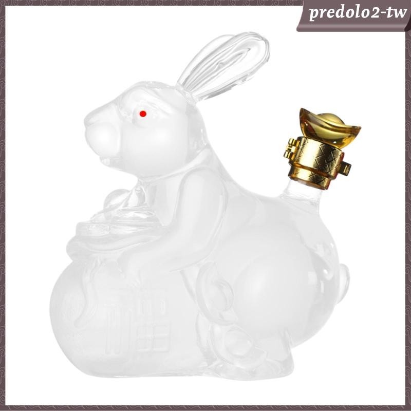 [PredoloffTW] 750ml 威士忌醒酒器兔形瓶實用飲料分配器多功能威士忌愛好者禮物