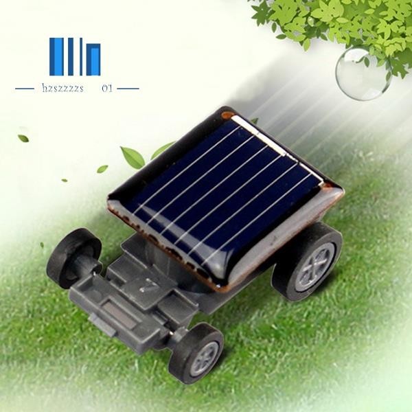 高品質最小的迷你汽車太陽能玩具車賽車教育小工具兒童兒童玩具熱銷太陽能玩具黑色