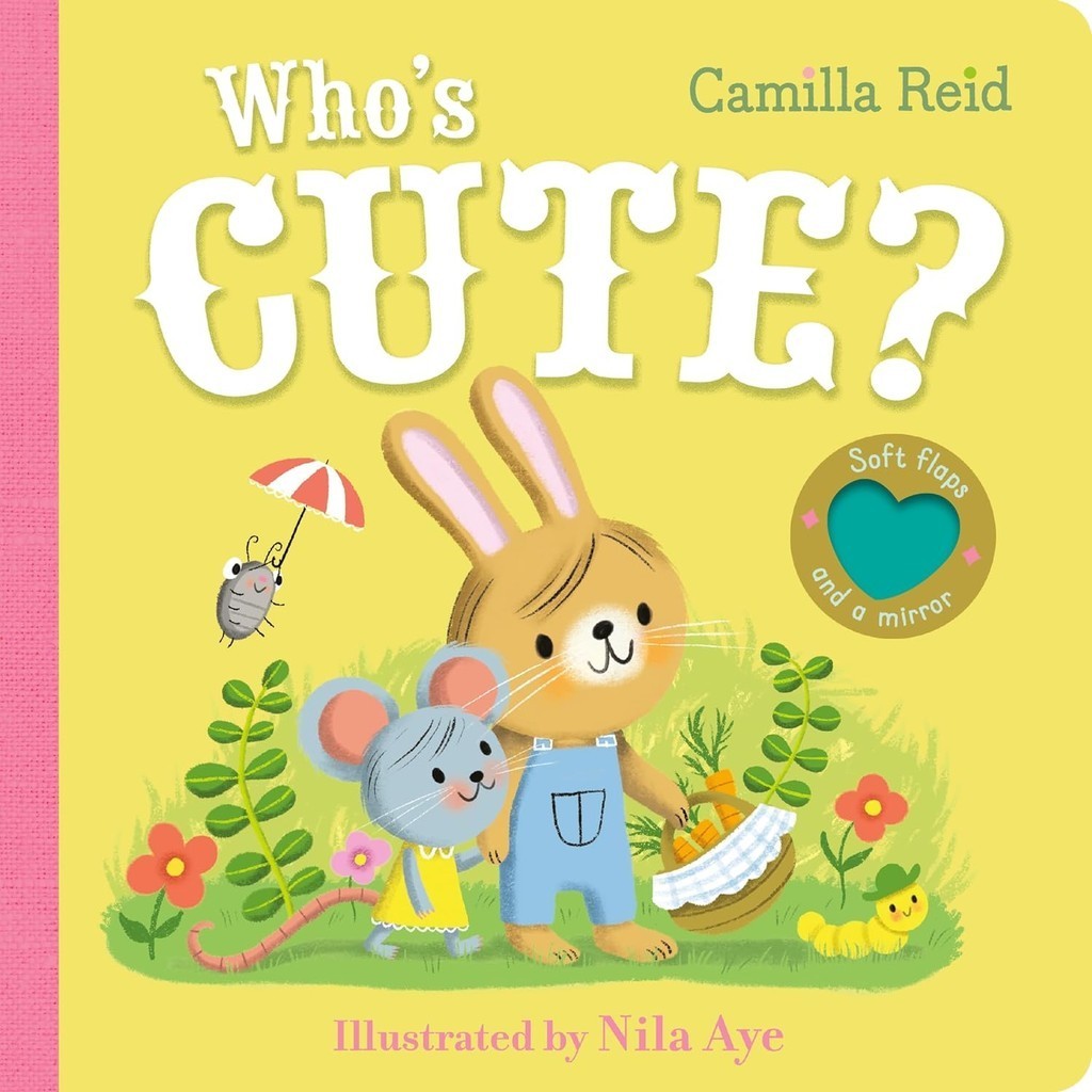Who's Cute? (Felt Flaps mirror book)(不織布翻翻書)(硬頁書)/Camilla Reid【禮筑外文書店】