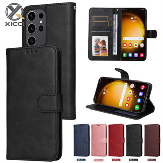 SAMSUNG Xicci 適用於三星 S24 Ultra/S24 Plus/S24 手機殼帶信用卡支架錢包翻蓋皮革手機