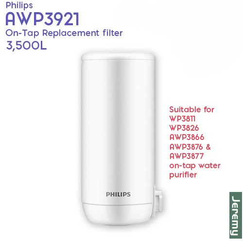 飛利浦 AWP3921 WP3811/WP3812/WP3822/AWP3877 GYA1 水龍頭淨水器上的替換過濾器