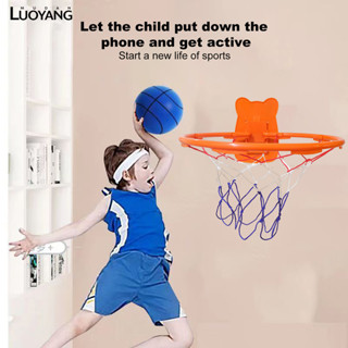 洛陽牡丹 靜音球投籃球框兒童家用室內籃球框免打孔壁掛式可調整簡易籃球架