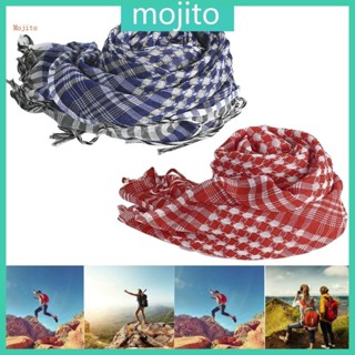 Mojito 格子印花頭巾發頭巾繫帶後背頭巾適用於熱門男性照片道具