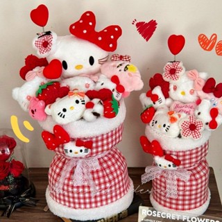 【玩偶花束】高顏值卡通花束 hellokitty玩偶花束 凱蒂貓卡通花束 動漫花 送女生 創意三八禮物 畢業生日禮物