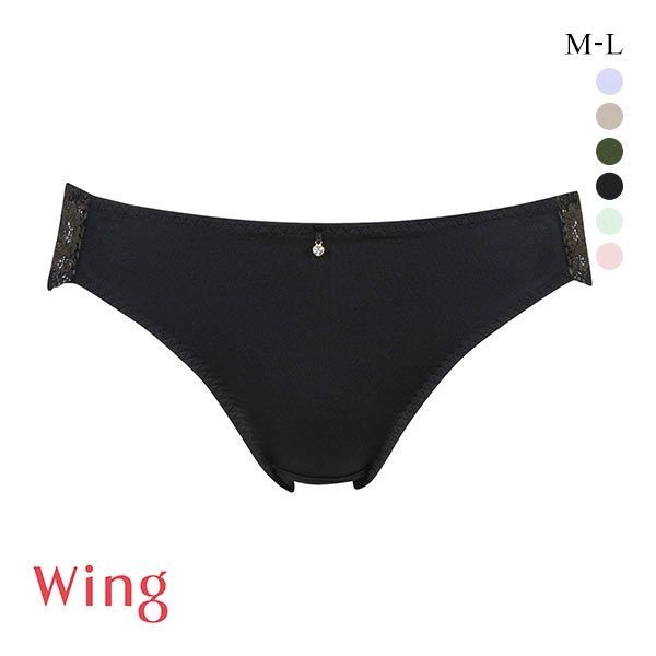 華歌爾Wing女士無痕內褲透氣薄款夏季少女輕薄三角內褲KB2011(40KF2921ML)(日本直郵)1