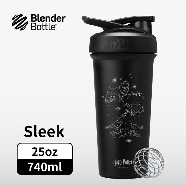 Blender Bottle Sleek按壓式不鏽鋼水壺/ 霍格華茲/ 25oz/ 740ml eslite誠品