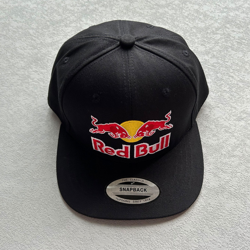 Red Bull帽子 F1帽子男士 黑色棒球帽