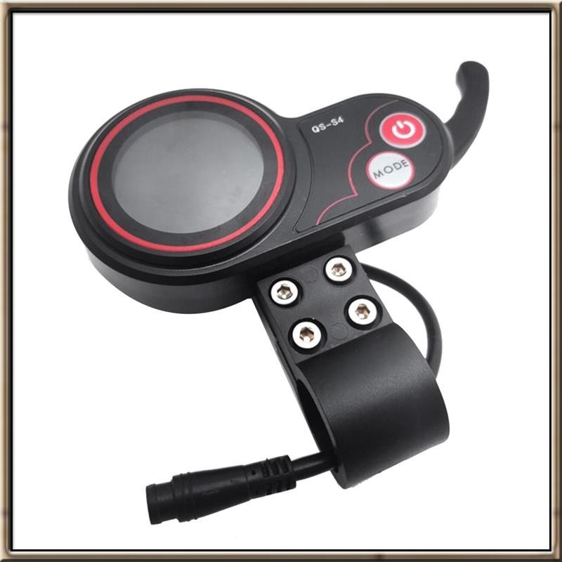 Qs-s4 48V-60V 拇指油門液晶顯示儀表適用於零 8 9 10 8X 10X 電動滑板車 6PIN 顯示配件