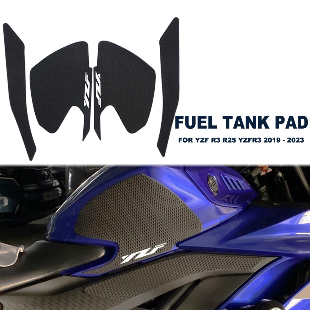 山葉 適用於 Yamaha YZF R3 YZFR# 2019 2020 2021 2022 側油箱墊保護貼貼花氣膝蓋握