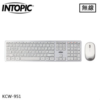 INTOPIC 廣鼎 2.4G 無線剪刀腳鍵盤滑鼠組 (KCW-951)