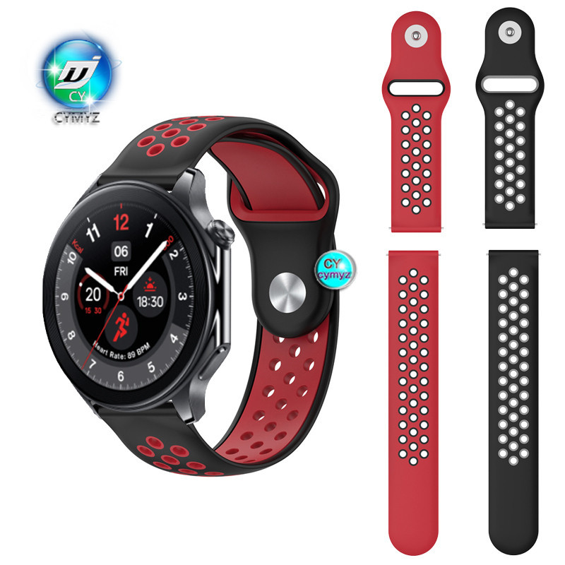 Oppo Watch X 智能手錶錶帶 OnePlus Watch 2 矽膠錶帶運動腕帶