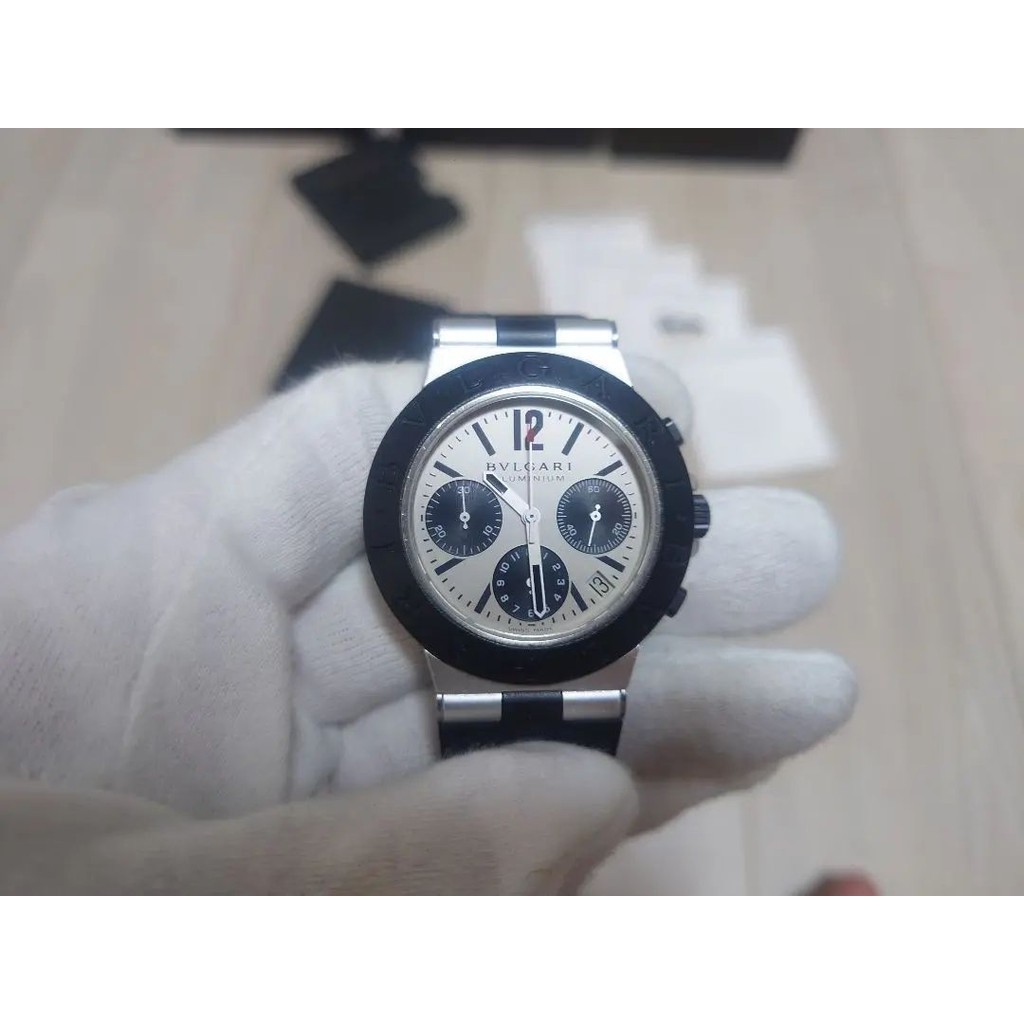 BVLGARI 寶格麗 手錶 鋁 Chronograph mercari 日本直送 二手