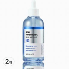 Wellage Real 透明質酸藍安瓿 100ml 2 件