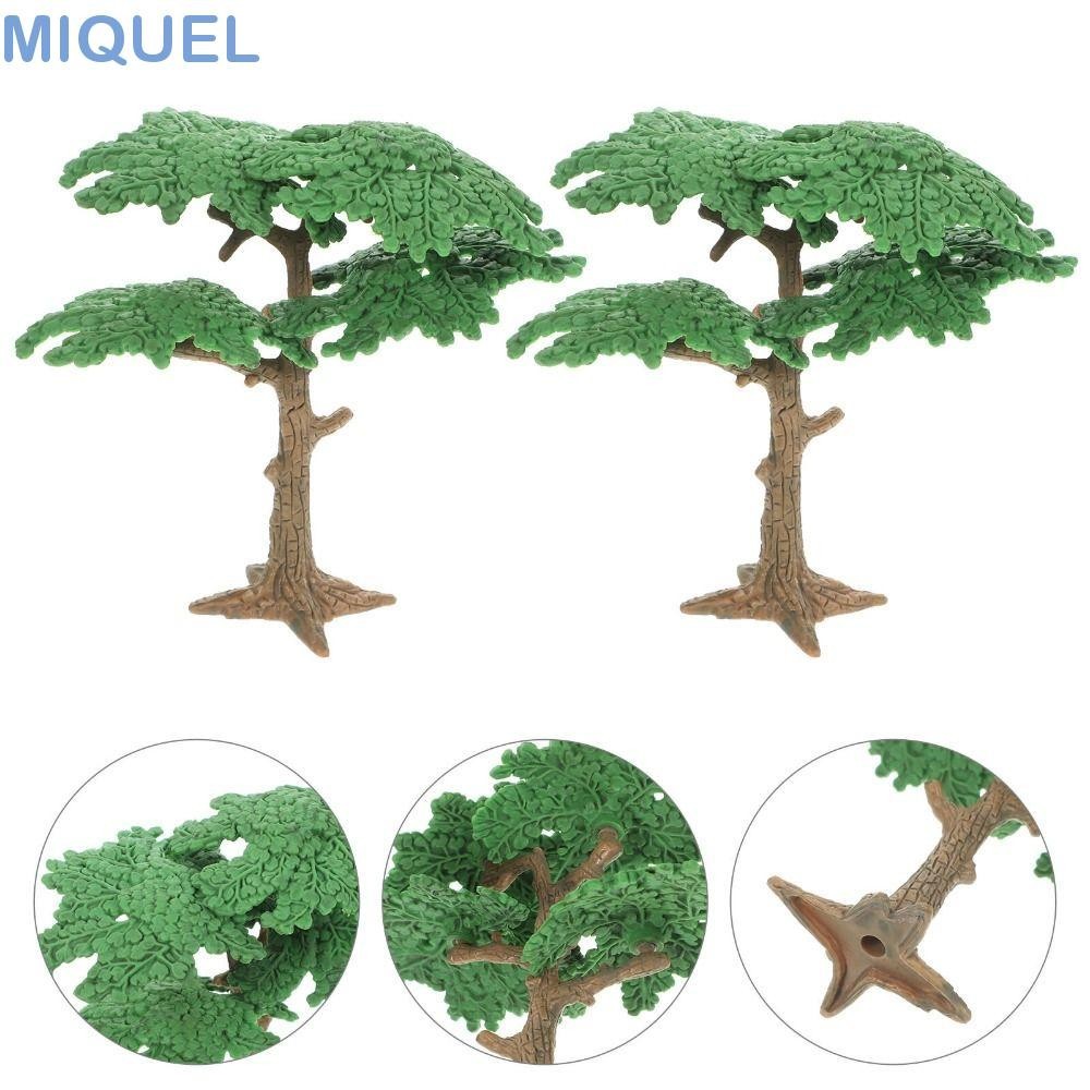 MIQUEL仿真柏樹,塑料柏樹椰子樹,自製松樹迷你生動景觀樹模型花園