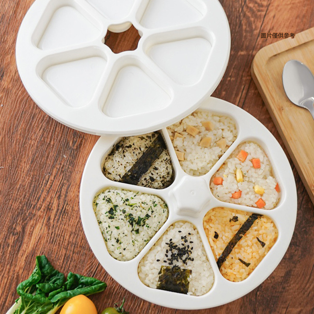[藍家家居]飯糰模具三角飯糰便當盒日式壽司模具六合一做紫菜包飯製作工具