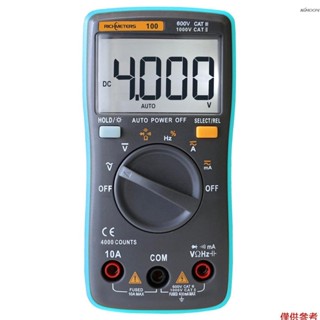 Richmeters RM100真有效值多功能液晶數字萬用表DMM直流交流電壓電流電阻二極管通斷電容頻率佔空比測試儀測量