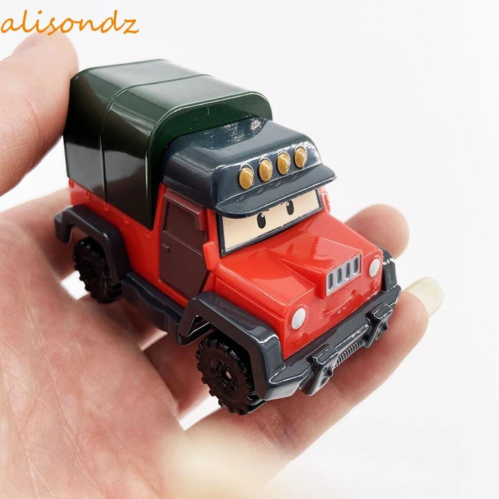 ALISOND1機車保利玩具車動漫玩具羅伊·黑利最佳禮物機器人警察公仔玩具金屬合金車